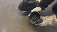 缶テスト：湿った石炭 - 流動点以上